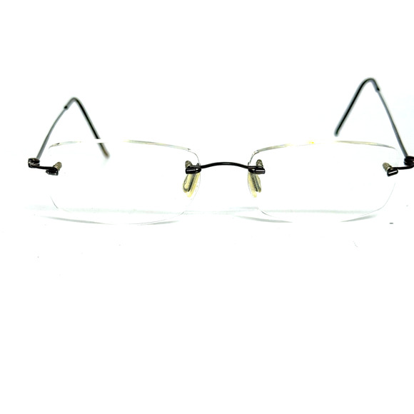 Minima Rimless Titanium Eyeglasses Frames Black Titanium H19457 - Picture 1 of 7